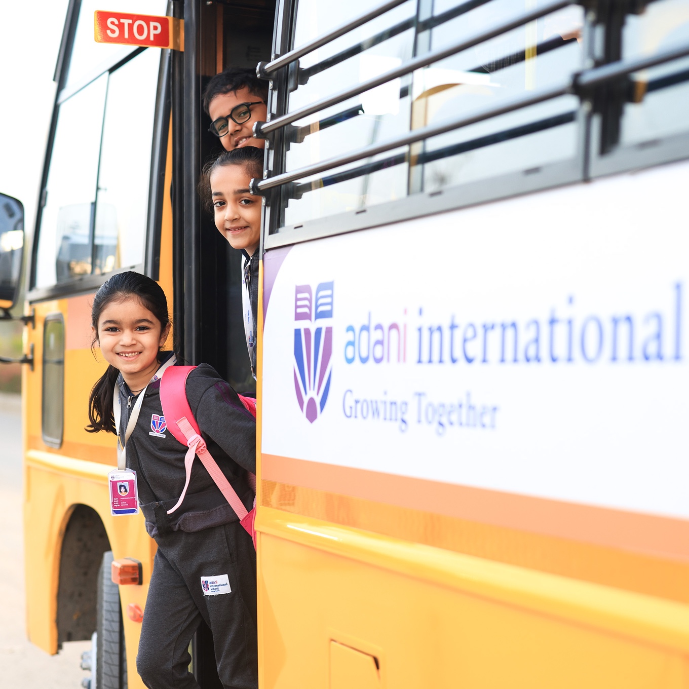 Adani International School bus