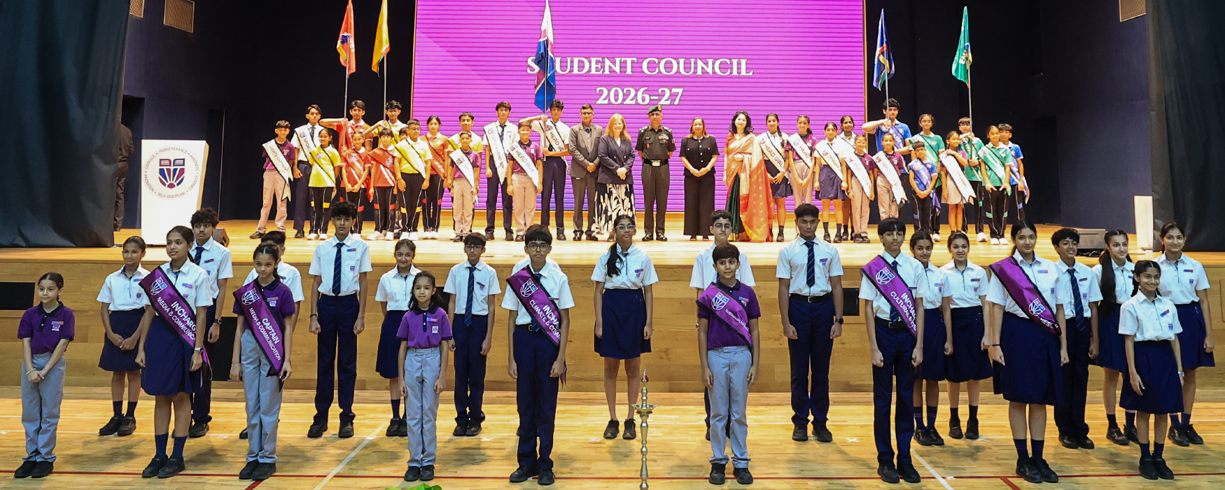 students playing at Adani International School
