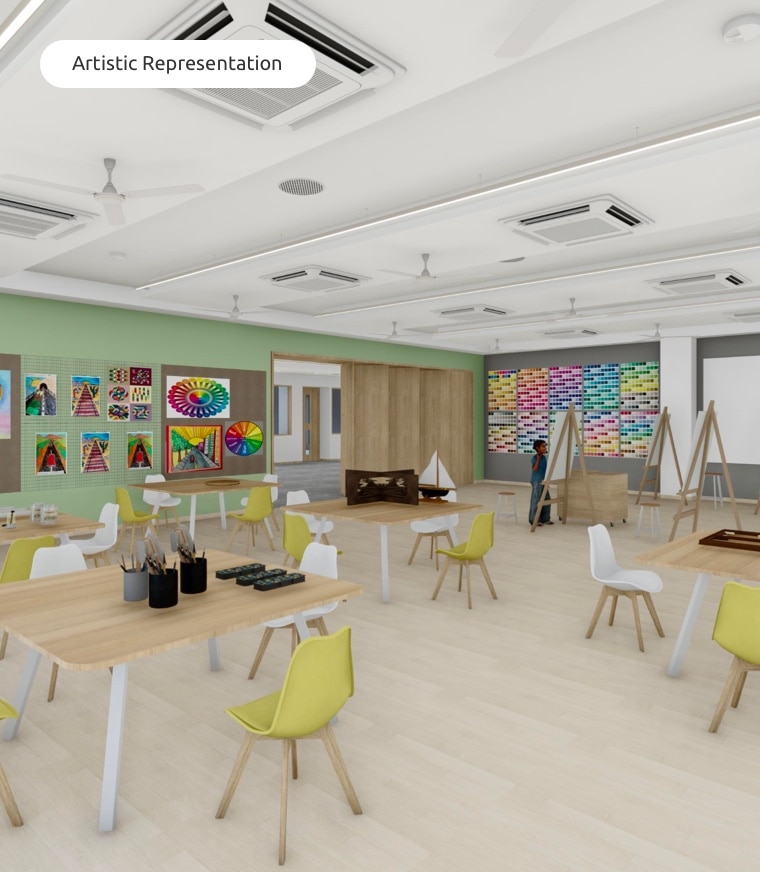 Art & Design studio at Adani International School