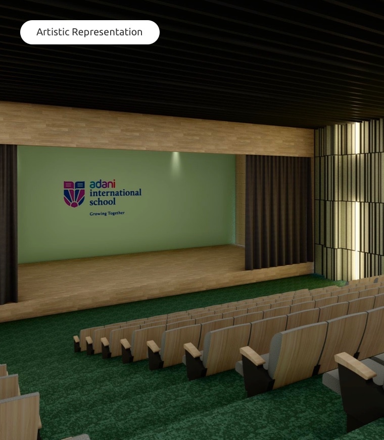 Auditorium at Adani International School