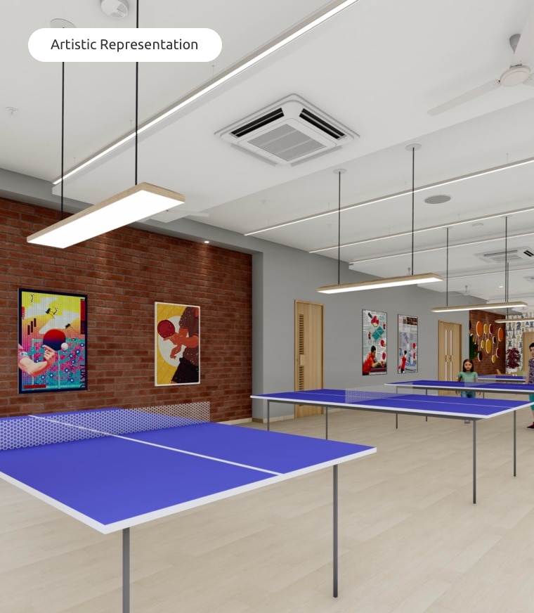 Table Tennis room at Adani International School