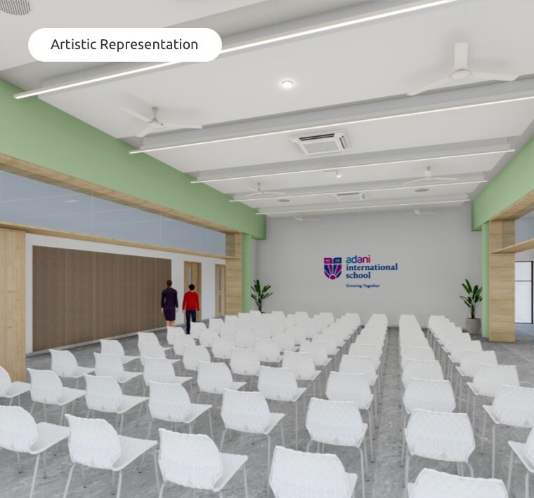Multipurpose Hall at Adani International School