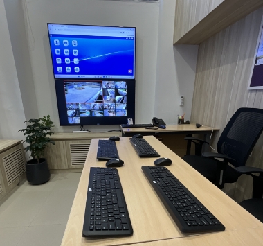 CCTV room at Adani International School