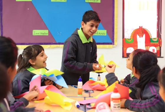 Nursery students at Adani International School