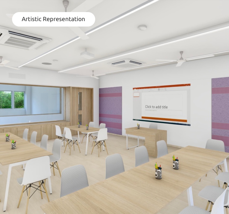 Language lab at Adani International School