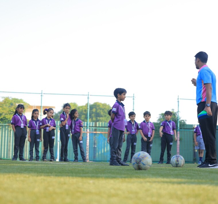 Football ground at Adani International School