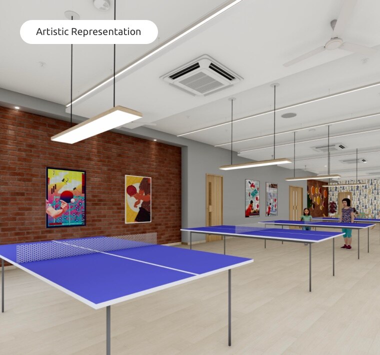 Table Tennis court at Adani International School