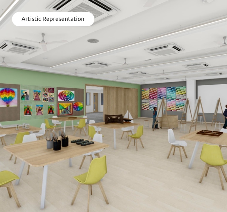 Art studio at Adani International School