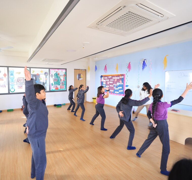 Dance studio at Adani International School