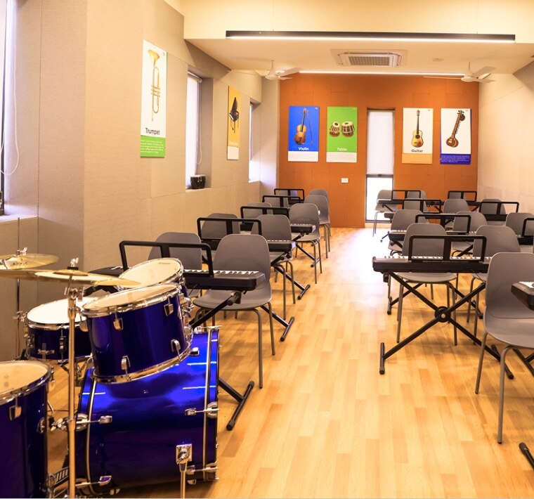 Music studio at Adani International School