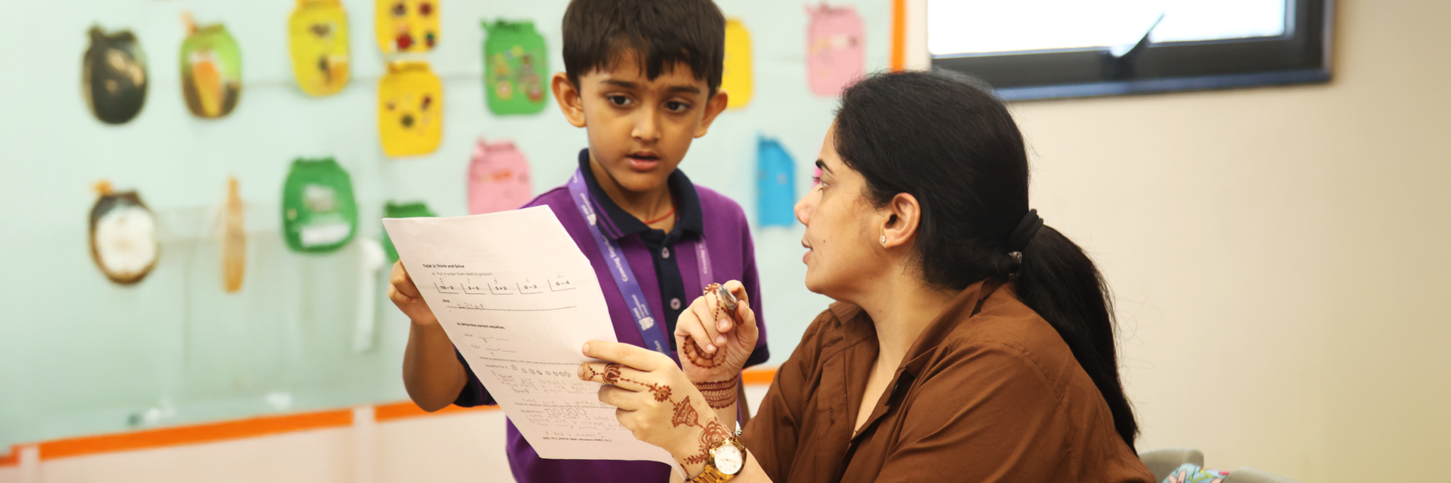 Students in Art room at Adani International School
