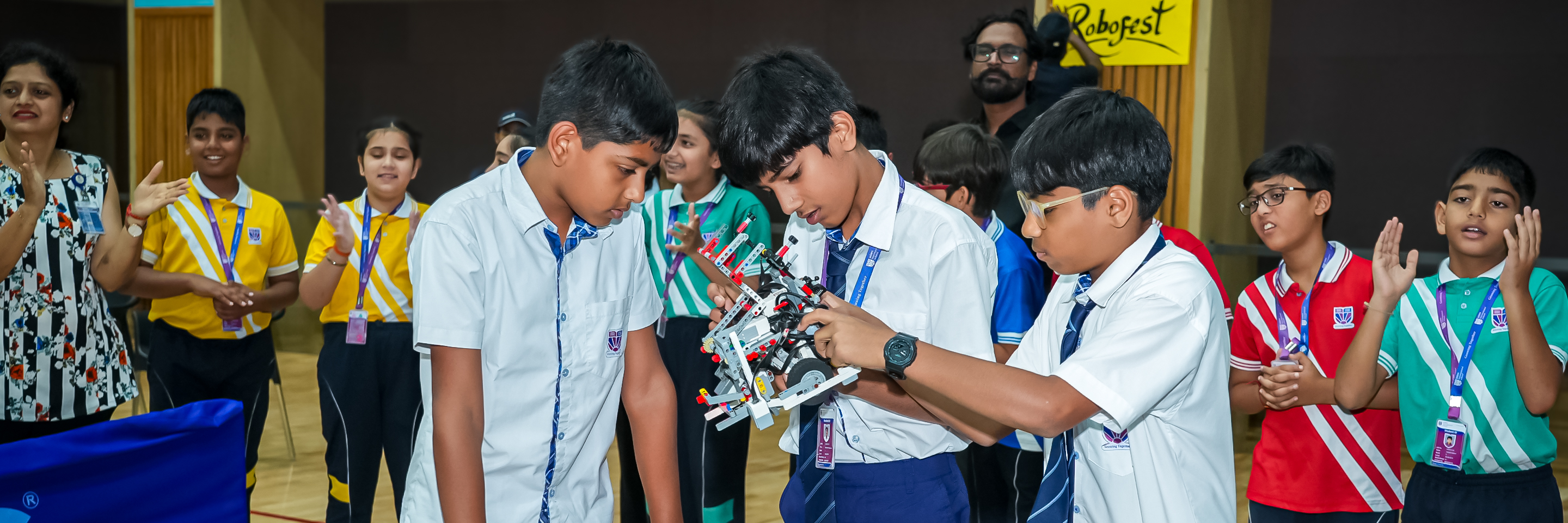 students in classroom at Adani International School
