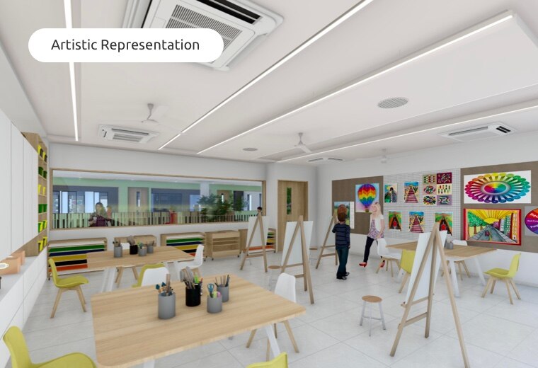 art studio at Adani international School