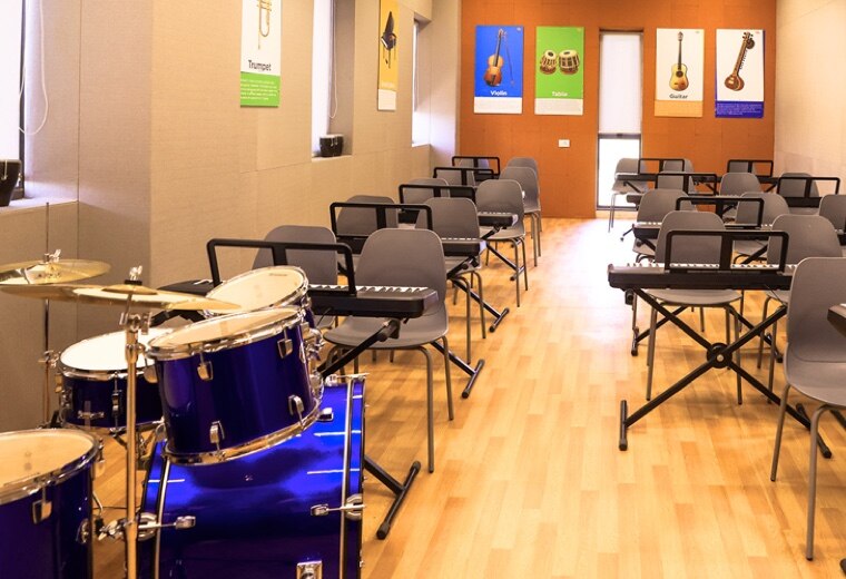 music studio at Adani international School