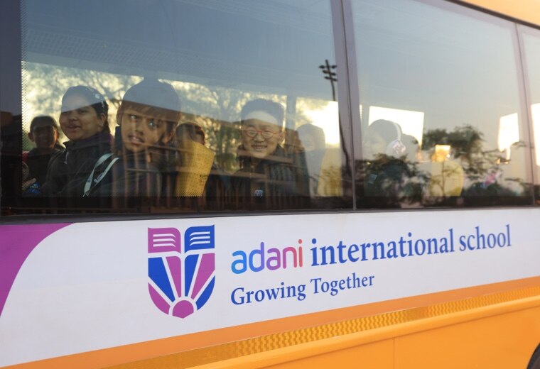 Adani International School bus