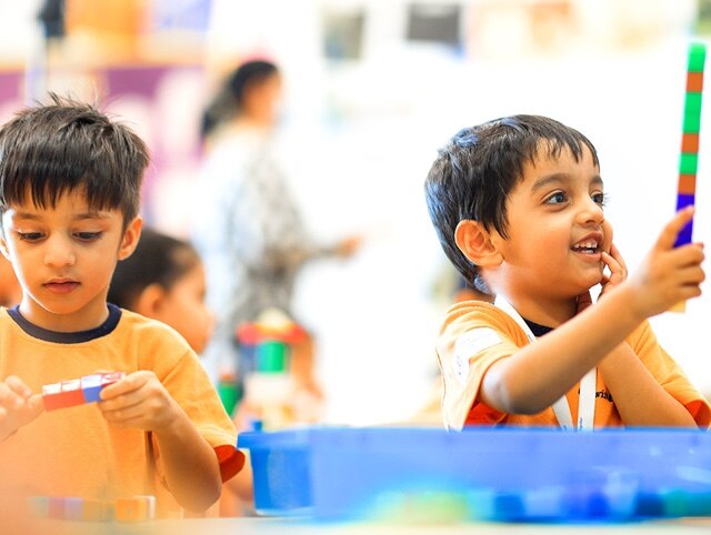 students in classroom at Adani International School