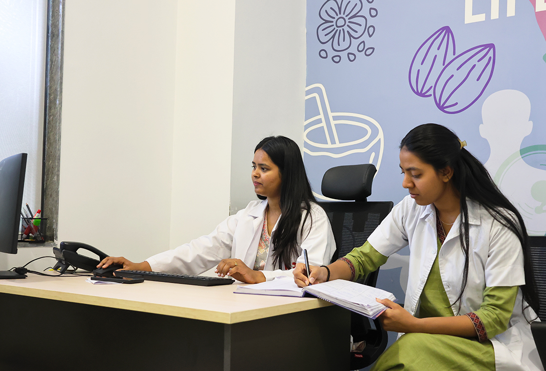 doctor examine the students at Adani International School