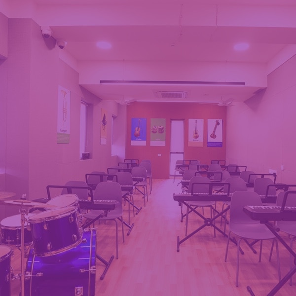 music room at Adani International School