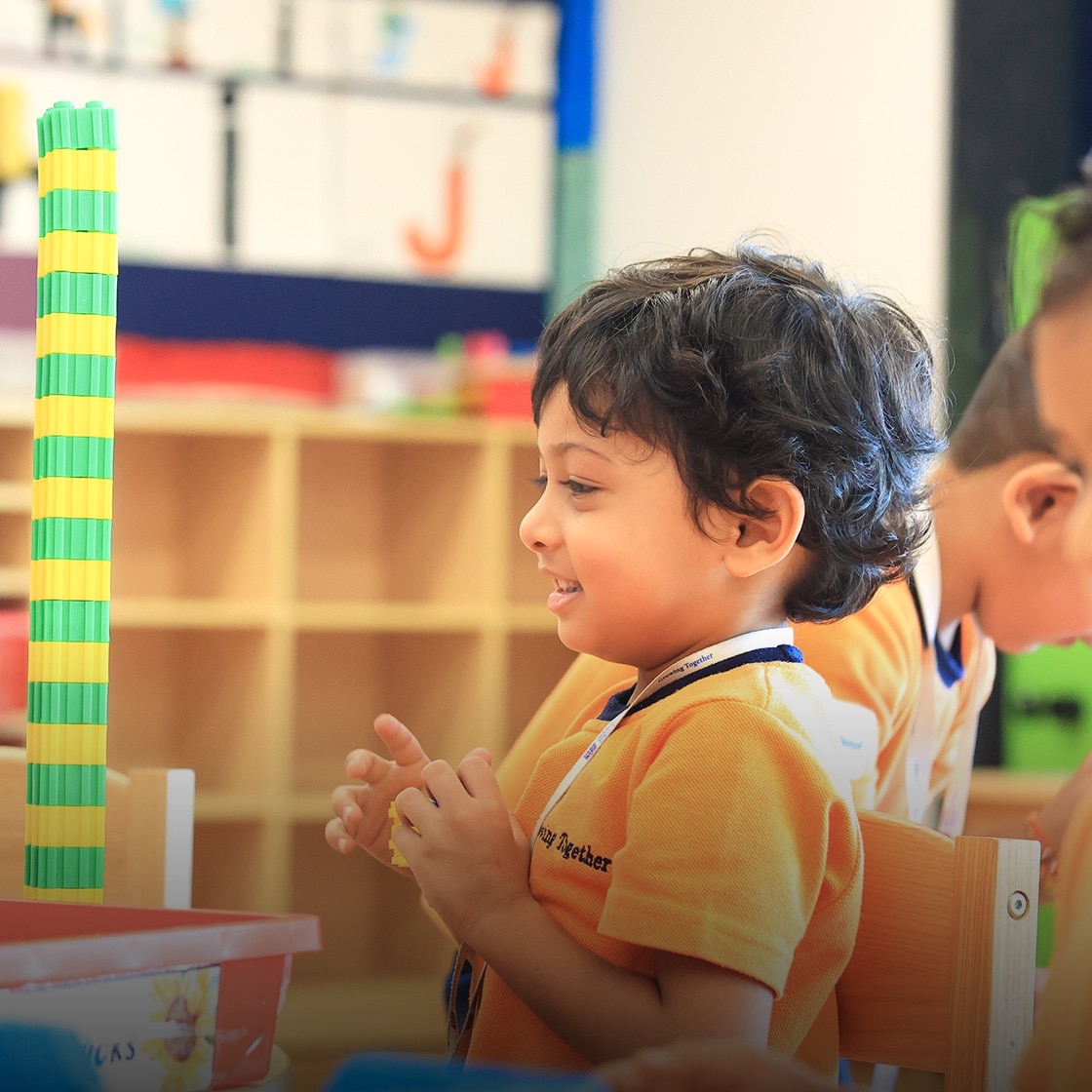 student in art room at Adani international School