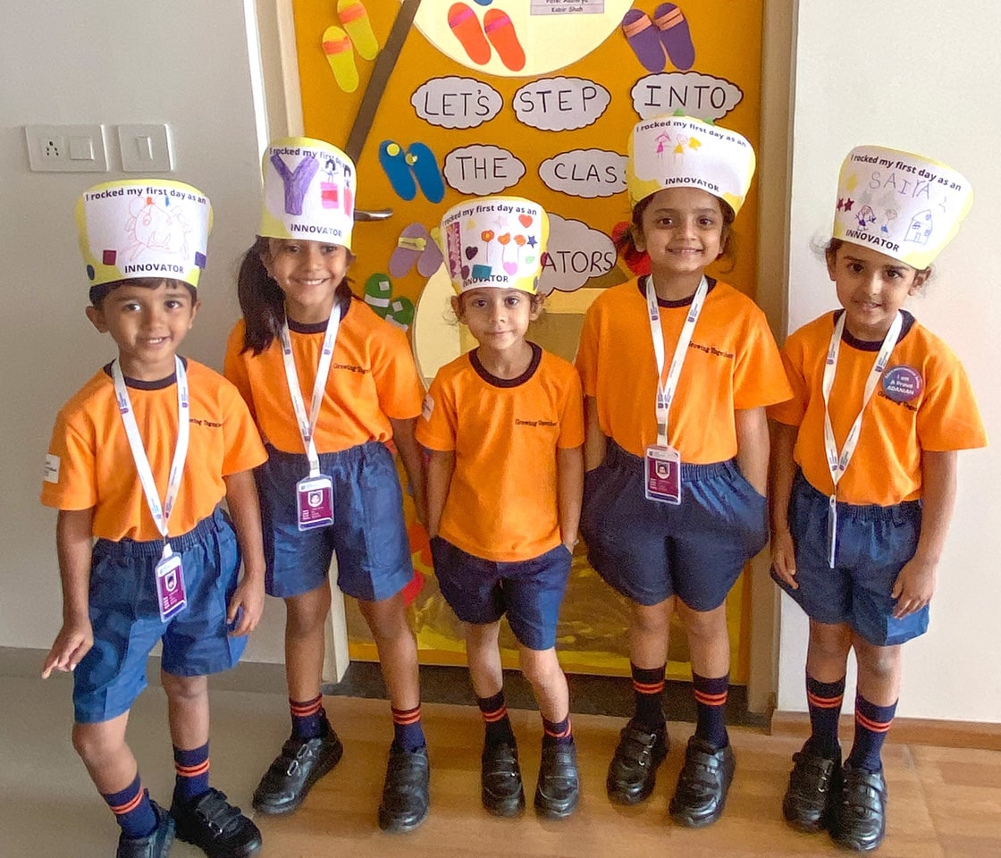 Nursery students at Adani International School