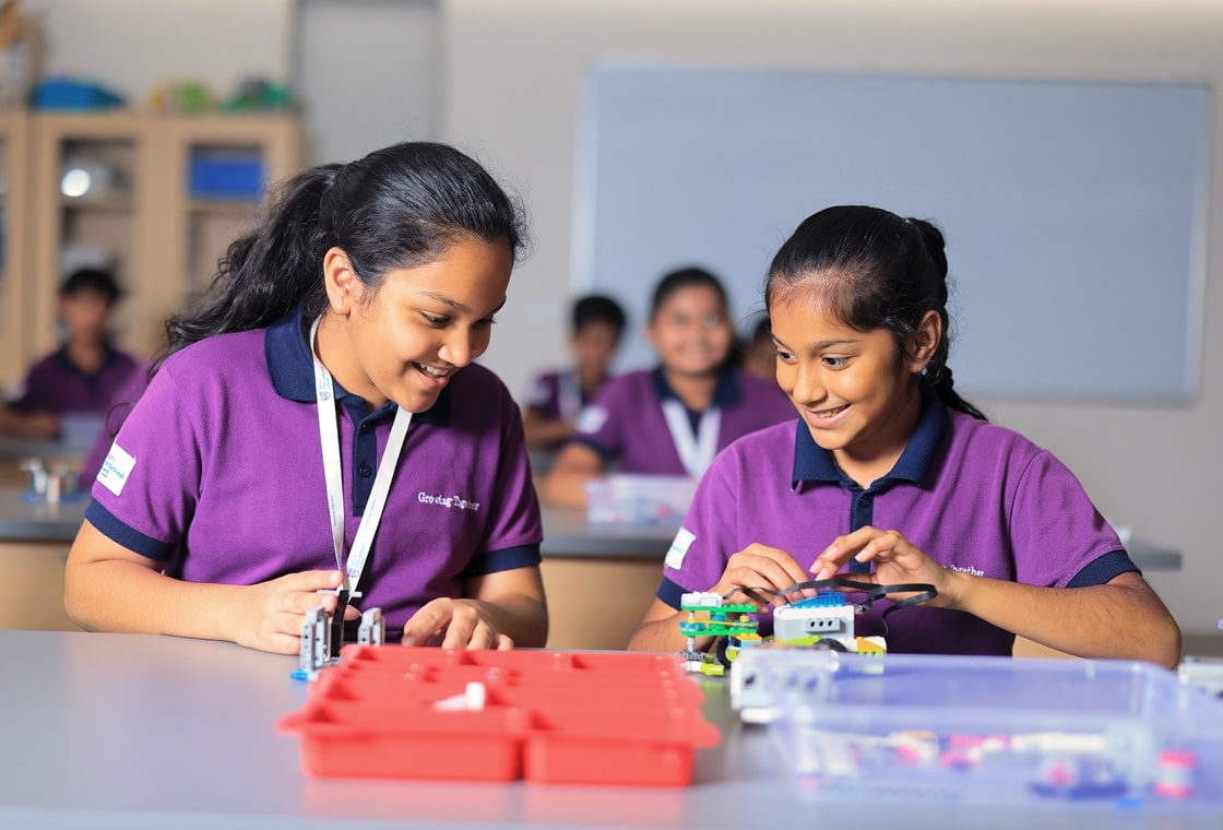 students in ICT Lab at Adani International School