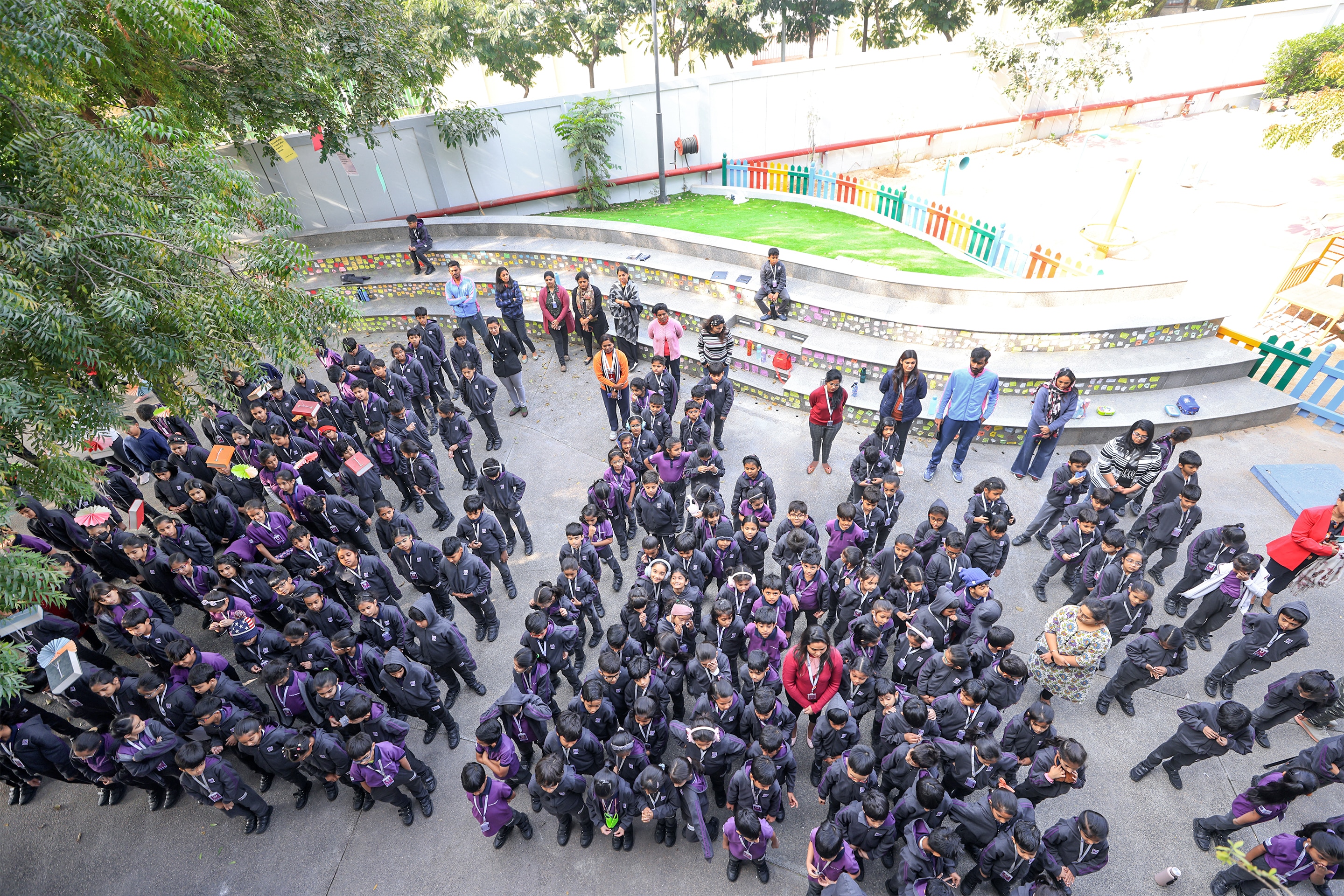 students at Adani International School